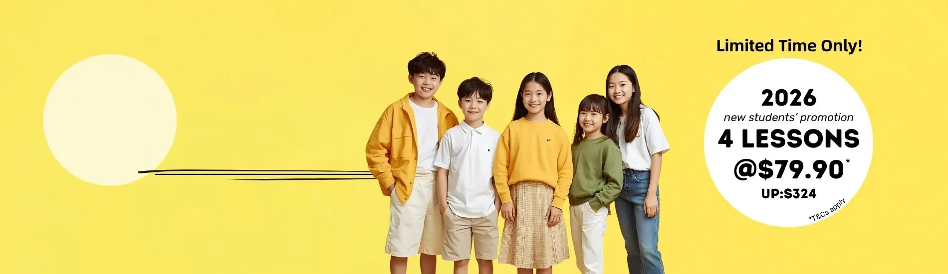 First 4 lessons for S$79.90