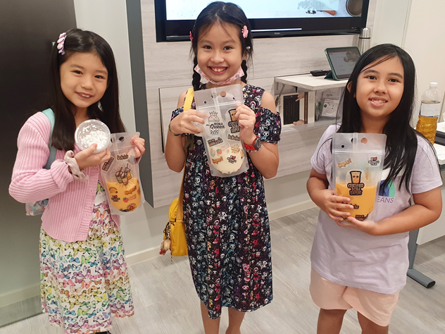 BBT m Students with their very own BBT drink!