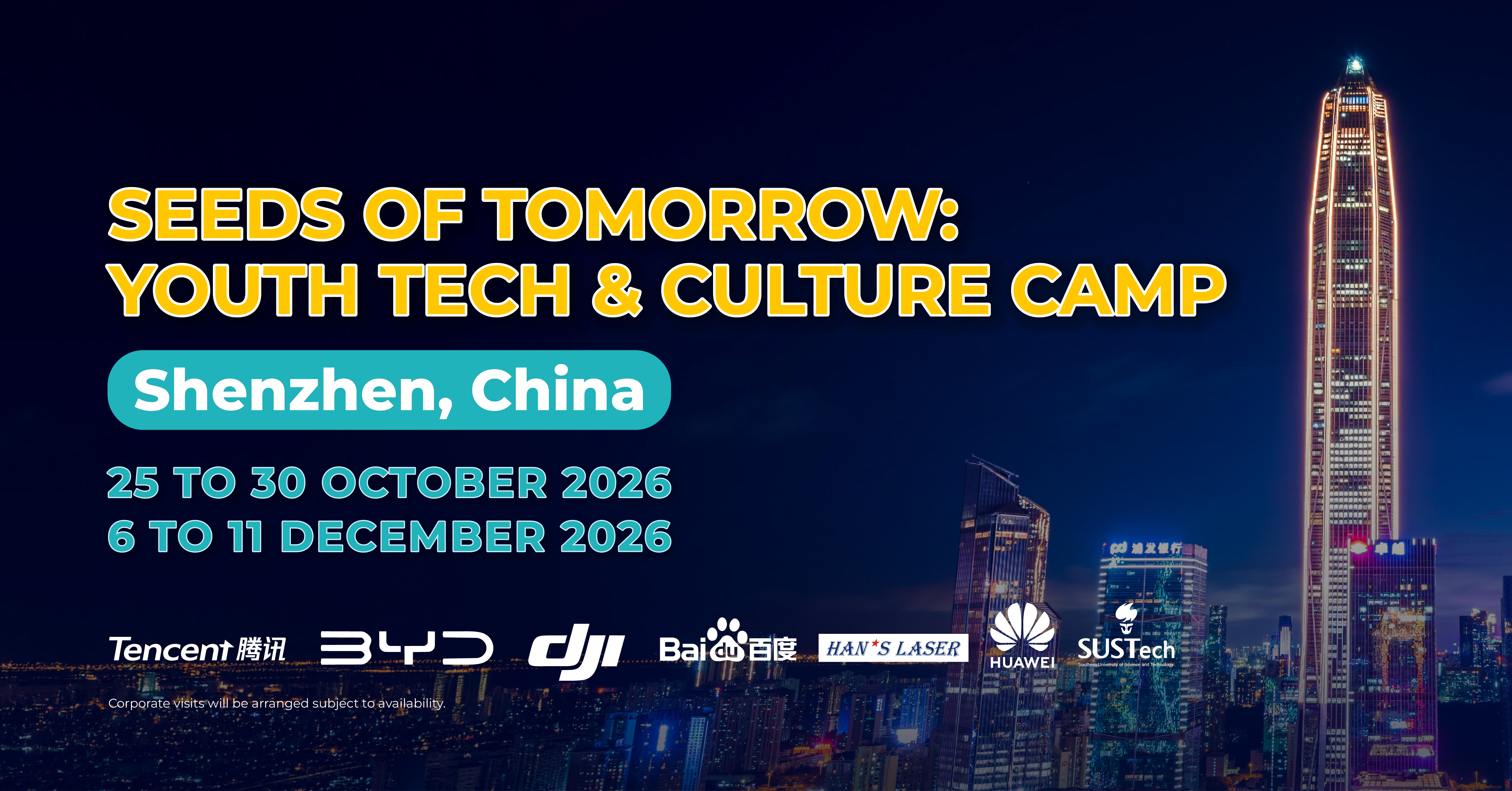 youth tech camp banner oct dec